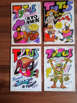 Tytus Romek i Atomek, zestaw 4 ksiąg, 1991-1998