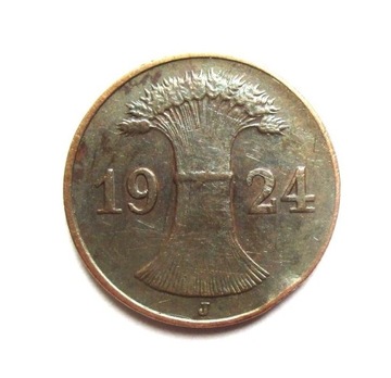 1 Pfennig 1924 r. J.  Niemcy