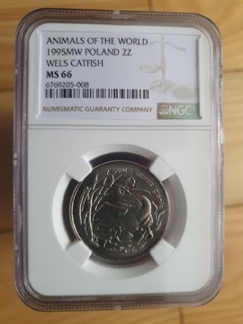 1995r 2zł SUM - Mennicza Grading NGC MS66