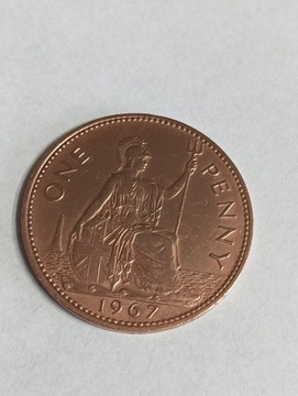 Wielka Brytania one  penny 1967