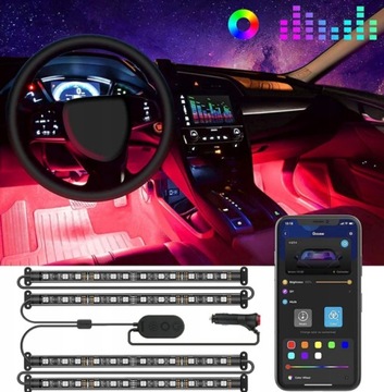 Oświetlenie do samochodu RGB Car LED Govee H6114