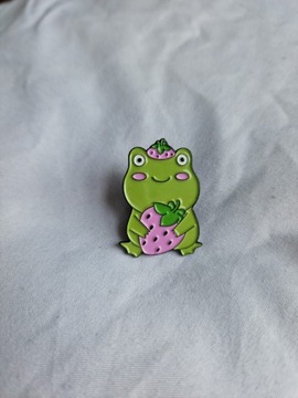 Przypinka pin wpinka broszka żaba frog funny