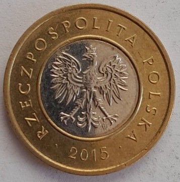 2 zł 2015 r - moneta 2 złote obiegowe 2zl 2015r