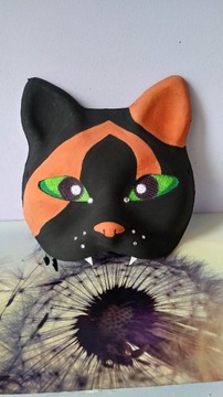 Maska karnawałowa kota. Therian furry cat mask