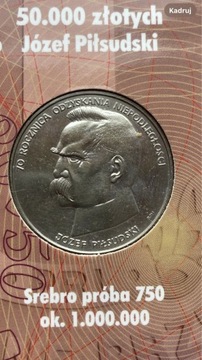 50 000zł 1988r. „Józef Piłsudski”