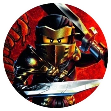 OPŁATEK NA TORT LEGO NINJAGO KLOCKI URODZINY TEKST