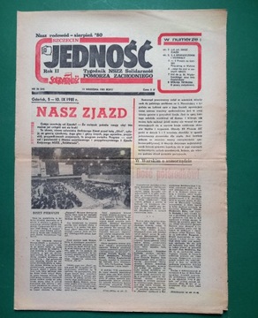 Tygodnik JEDNOŚĆ Szczecin nr 36 z 11 IX 1981 