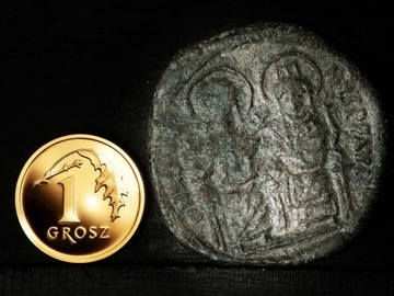 Bizancjum    ORYGINAŁ follis  Justyn II (M2)