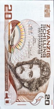 AUSTRIA 20 Shillings Banknote World Paper Money UN
