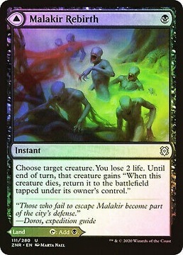 Zendikar Rising Malakir Rebirth Foil NM