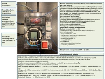 Sterownik, regulator Wędzarni 