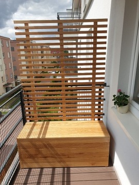 Skrzynia balkonowa z pergolą donica pergola balkon