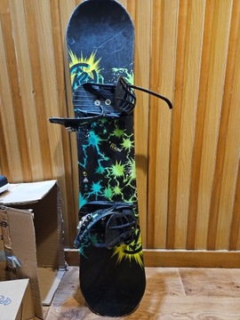 Deska snowboard K2 Mini Turbo 120 cm, buty Burton