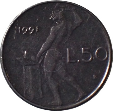 Włochy 50 lire z 1991 roku (mała) - OBEJRZYJ MOJĄ OFERTĘ