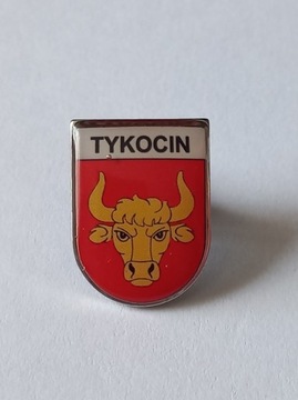 Herb miasta Tykocin przypinka pin odznaka wpinka