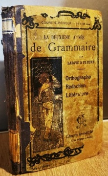 LA DEUXIÈME ANNÉE de Grammaire 1896r. UNIKAT 