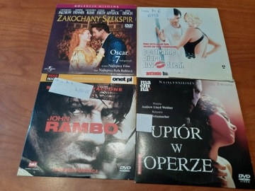 dvd  J Rambo Upiór w operze Zakochany Szekspir 4sz