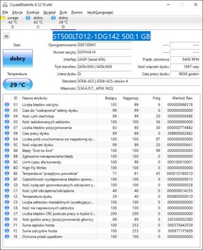 Dysk SEAGATE 2,5" 500GB ST500LT012