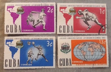 Znaczki pocztowe Kuba. Kasowane.