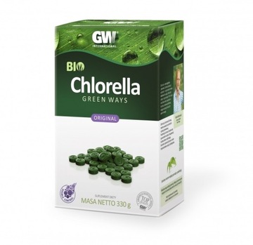  Chlorella Green Ways EKO, 330g 1320 szt tabletek 
