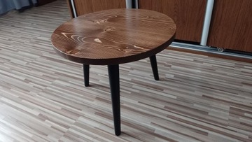 stolik kawowy okrągły drewniany stół drewna B01