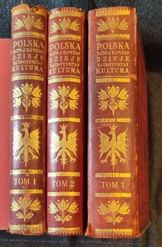 Polska. Jej dzieje i kultura 3 tomy rok wyd. 1927