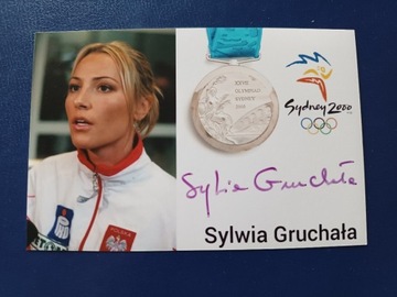 Sylwia Gruchała, autograf,medalistka olimpijska 