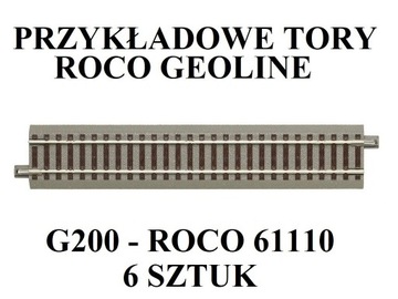 GLEDZIU ROCO TORY GEOLINE PROSTE 61110 G200 6 SZT.