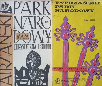 Tatrzański Park Narodowy stara mapa 1962 1991