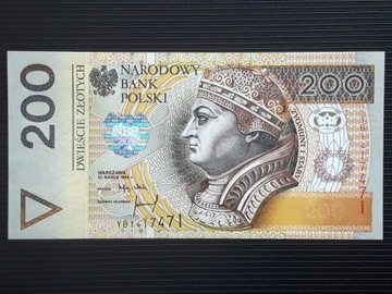 200 złotych PLN 1994 YB1417471 UNC-