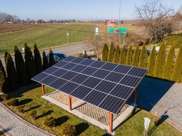 Wiata garażowa CARPORT Fotowoltaika HYBRYDA 5kW