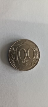 moneta 100 lirów rok 1998