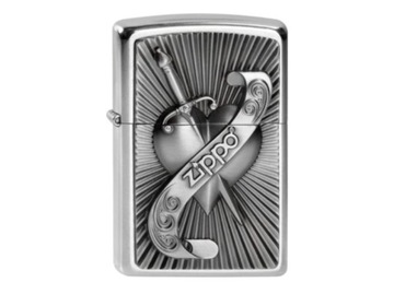 Zapalniczka Zippo serce i miecz Heart with Sword