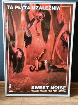 Plakat Sweet Noise Getto LP PROMO Mega rarytas Gaca 1996 Izabelin studio