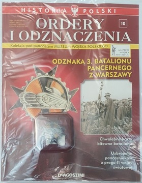 Ordery Odznaczenia DeAgostini Odznaka 3 Batalio 10