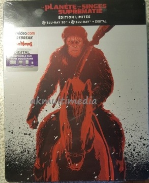 Wojna o Planetę Małp 3D +Blu-ray + Hd Steelbook