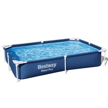 Basen stelażowy Bestway 56401 (221x150x43 cm)