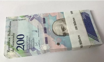 Paczka bankowa Wenezuela 200 bolivares 2018 UNC 