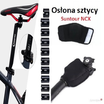 Redukcja/adapter ++++ Osłona pokrowiec sztyca SUNTOUR NCX neopren W-wa