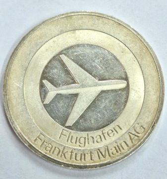 Niemiecki Medal Lotnisko Frankfurt Ag 999 29,7g