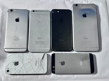 6 sztuk iPhone Apple modeli 4S, 5S, 2x6S, 6S+, 7