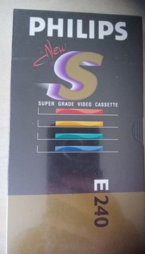 Kaseta VHS Philips super grade 240 w foli