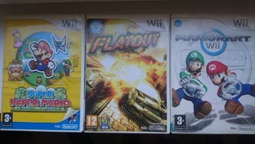 Trzy gry na Nintendo wii