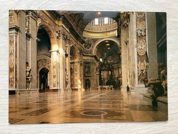 Rzym bazylika św. Piotra pocztówka Włochy