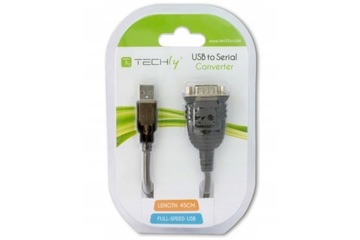 Konwerter USB A na RS232 Techly IDATA USB-SER-2T