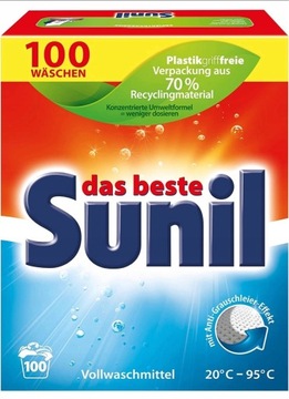 Proszek do prania Sunil Universal 100 prań 5kg z Niemiec