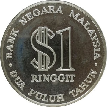 Malezja 1 ringgit 1979, Ag KM#27a