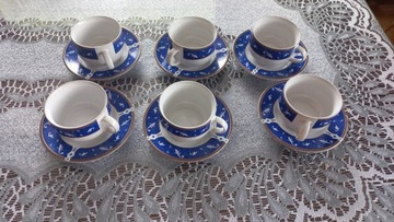 Ceramika Tułowice zestaw kawowy + talerze deserowe