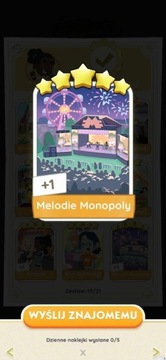 "MELODIE MONOPOLY"- Monopoly go naklejka/ 13