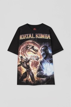 Pull & Bear tshirt koszulka męska Mortal Kombat XS